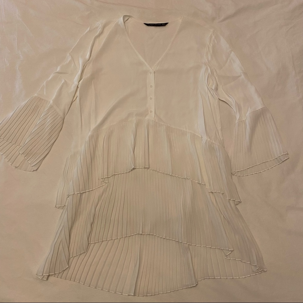 Zara White Blouse